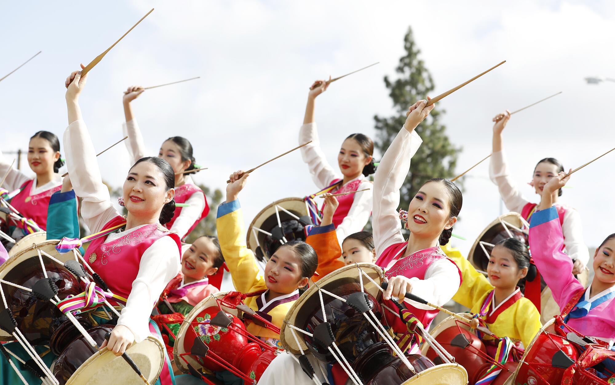 Kim Eung Hwa Korean Dance Company performs in the 38th annual Kingdom Day Parade
